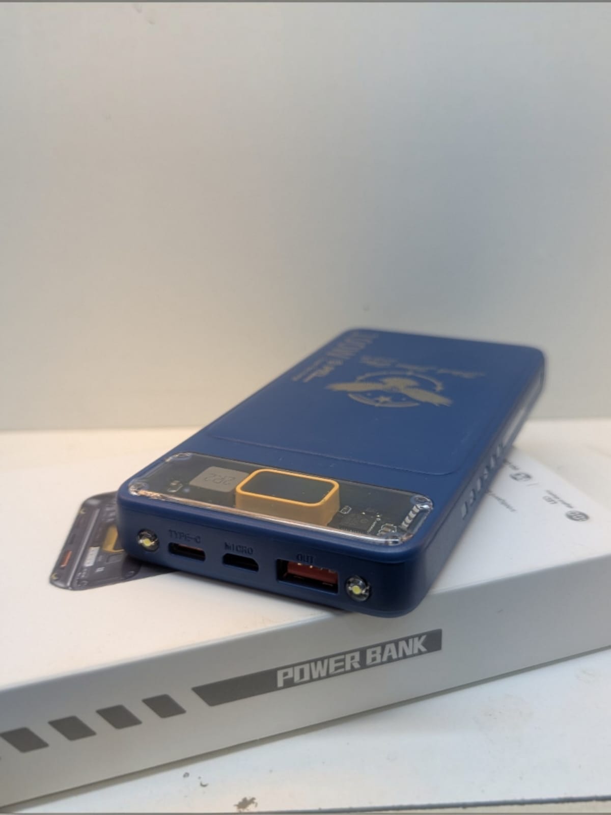 Black Stone Plus 100W Super Fast Power Bank – Transparent Cyberpunk Design