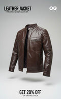 Brown Leather jacket | Premium sheep leather | Best Design