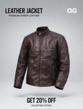Brown Leather jacket | sheep leather.