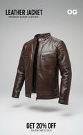 Brown Leather jacket | Premium sheep leather.