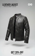 Black Leather jacket | Premium sheep leather.